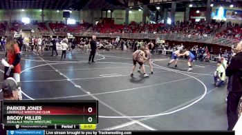 150 lbs Cons. Round 1 - Parker Jones, Louisville Wrestling Club vs Brody Miller, Ogallala Youth Wrestling