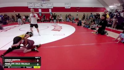 75-81 lbs Round 4 - Penelope Cruz-Trujillo, Valley WC vs Josiah Griffith, Windsor WC