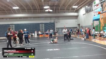 70 lbs 2nd Place Match - Liam Hoeft, Mighty Warriors Wrestling Acad vs William Duty, Eastside Youth Wrestling