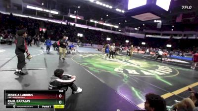 120 lbs Champ. Round 3 - Raul Barajas, Bothell vs Joshua Larkins, Lincoln (Tacoma)