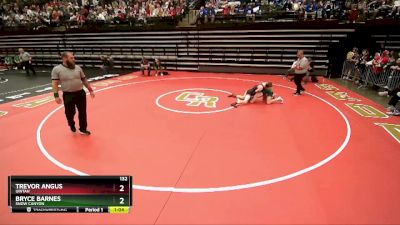 132 lbs Champ. Round 1 - Trevor Angus, Uintah vs Bryce Barnes, Snow Canyon