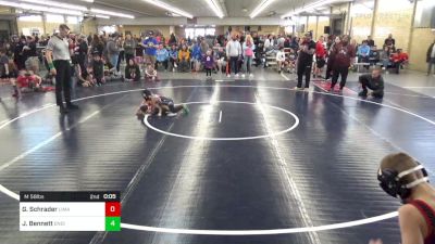 M 58 lbs Round Of 16 - Grey Schrader, Lima vs Josiah Bennett, Endicott