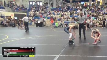 108 lbs Quarterfinal - Nolan Behler, Panthers vs Mason Comegys, Mavericks