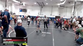 55 lbs Cons. Round 2 - Brice Eskew, SCSOW vs Leanna Drook, Grizzlies Wrestling Club