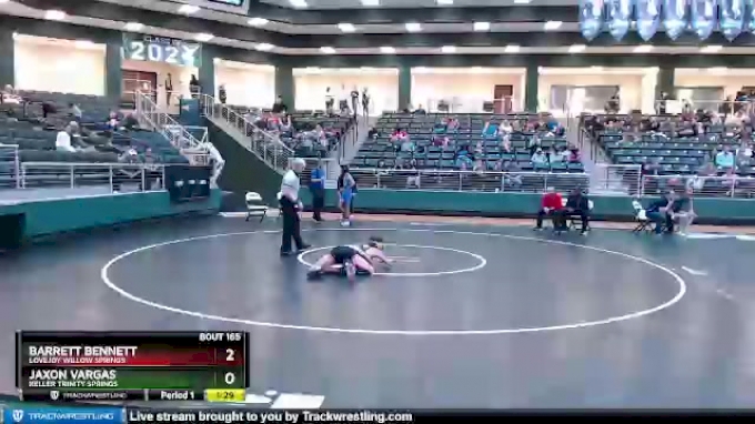 113 lbs Quarterfinal - Barrett Bennett, Lovejoy Willow Springs vs Jaxon ...