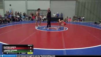 152 lbs Quarters & 1st Wb (16 Team) - Cutter Sheets, Oklahoma Blue vs Landen Lemaire, North Carolina