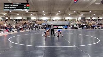 Girls 132 lbs Semifinal - Carolline Hilton, Cleveland High School vs Laura Gupton, Independence High School