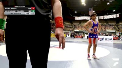 Cadet Boys Upper - 144 lbs Cons. Round 5 - Irving Juarez, Alisal High School Wrestling vs Montgomery Willison, Legacy Wrestling Center