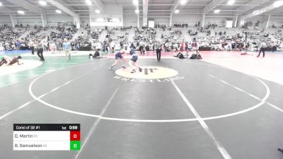 120 lbs Consi Of 32 #1 - Quinn Martin, NY vs Blake Samuelson, KS