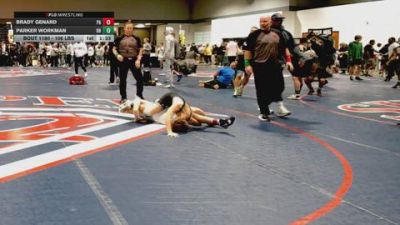 106 lbs Consi Of 16 #2 - Brady Genard, PA vs Parker Workman, OH