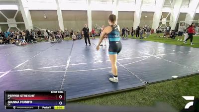 143 lbs Quarterfinal - Pepper Streight, UT vs Gianna Munifo, CA