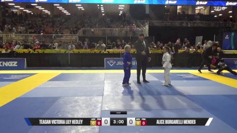 Alice Burgarelli Mendes vs Teagan Victoria Lily Hedley 2025 Pan Kids Jiu-Jitsu IBJJF Championship