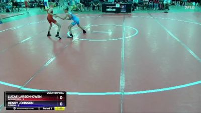 77 lbs Quarterfinals (8 Team) - Lucas Larson-Owen, Washington vs Henry Johnson, Florida