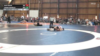 119 lbs Consi Of 4 - Zack Dixon, South Side Wrestling Club vs Logan Costello, Metrowest United/belmont Hill