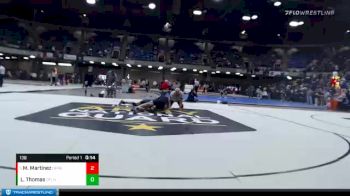 138 lbs Champ. Round 1 - Mark Martinez, Highland Park vs Logan Thomas, O`Fallon