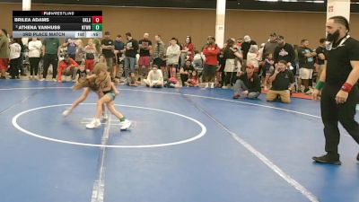 47.4-50.4 lbs 3rd Place Match - Athena VanHuss, NTX Wrestling vs Brilea Adams, Oklahoma