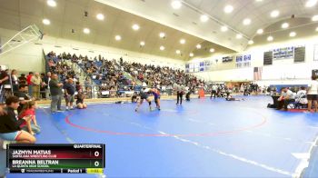 155 lbs Quarterfinal - Jazmyn Matias, Santa Ana Wrestling Club vs Breanna Beltran, La Quinta High School