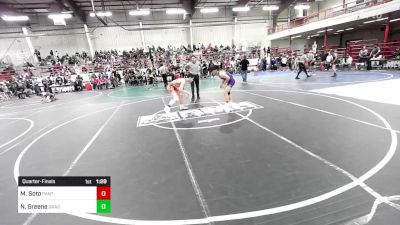 138 lbs Quarterfinal - Mathius Soto, Panther Wc vs Nick Greene, Dragons WC