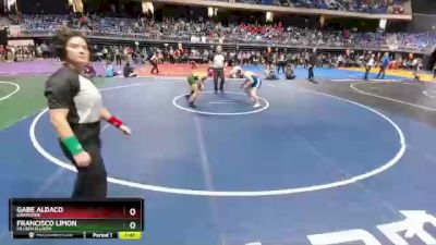 5A 120 lbs Semifinal - Francisco Limon, Killeen Ellison vs Gabe Aldaco, Grapevine