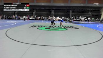 120 lbs Consi Of 64 #2 - Michael Sanchez, Dos Pueblos vs Mason Griffith, Stansbury