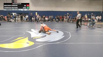 141 lbs Consi Of 8 #2 - Malcolm Chrispin, Bridgewater State vs Christian Belford, Coast Guard