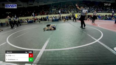 52 lbs Round Of 16 - Gray Fife, Tecumseh Youth Wrestling vs Teagan Eichhorn, Vinita Kids Wrestling