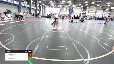 75 lbs Consi Of 16 #1 - Donovan Randall, SC vs Declan Solito, MD