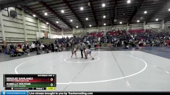 110+ 5th Place Match - Kenzlee Gavilanez, Fremont Wrestling Club vs Kabella Holyoak, Canyon View Falcons