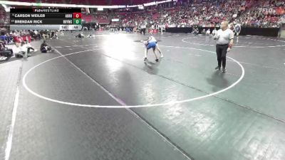 D3-113 lbs Cons. Round 1 - Brendan Rick, Royall/Wonewoc-Cen. vs Carson Weiler, Auburndale