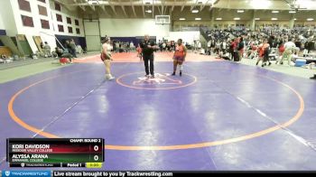 191 lbs Champ. Round 2 - Alyssa Arana, Emmanuel College vs Kori Davidson, Missouri Valley College