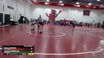 106 lbs Cons. Round 3 - Keegan Dresslar, Southport vs Kyla Johnson, Southport