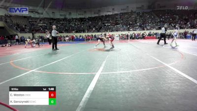 161 lbs Round Of 64 - Cash Weston, Crossings Christian School vs Kage Gorczynski, Dark Cloud Wrestling Club