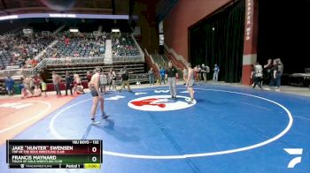 132 lbs 5th Place Match - Jake ``Hunter`` Swensen, Top Of The Rock Wrestling Club vs Francis Maynard, Touch Of Gold Wrestling Club