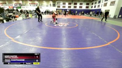 103 lbs Cons. Round 4 - Hope Eastes, Emmanuel University vs Mana Chanthasone, Chadron