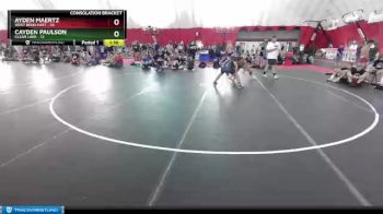 160 lbs Semis & 1st Wb (8 Team) - Ayden Maertz, West Bend East vs Cayden Paulson, Clear Lake