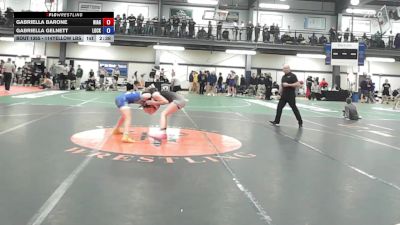 114Yellow lbs Rr Rnd 3 - Gabriella Barone, Niagara Wheatfield vs Gabriella Gelnett, Lockport