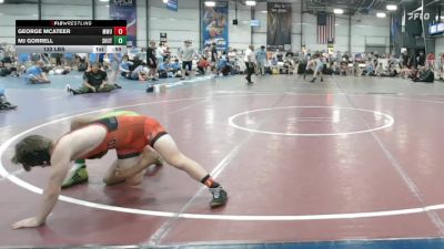 132 lbs Round Of 64 - George McAteer, MetroWest United Black vs MJ Gorrell, Team Shutt Bowman (TSB)