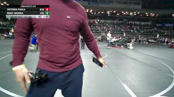 55 lbs Quarterfinal - Victoria Paula, Olympic vs Ruby Hrunka, Streaks Wrestling Club