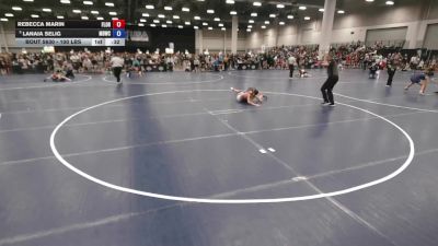 100 lbs Cons. Quarters - Rebecca Marin, Florida vs Lanaia Selig, Mat Demon Wrestling Club