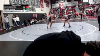 215 lbs Round 3 (6 Team) - Antonio Bautista, Spring Creek vs Ryland Winmill, Wendell