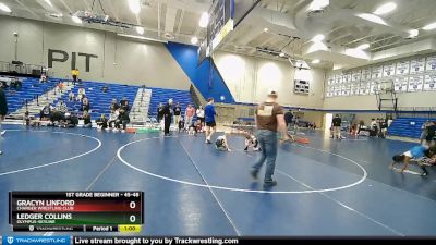 45-48 lbs Round 5 - Ledger Collins, Olympus-Skyline vs Gracyn Linford, Charger Wrestling Club