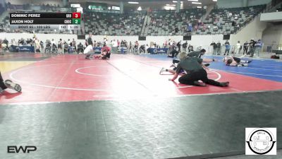 100 lbs Round Of 32 - Dominic Perez, Grove vs Jaxon Holt, Choctaw Jh