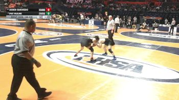 3A 138 lbs Cons. Round 2 - Pat Hulne, Chicago (St. Patrick) vs Aiden Quevedo, Schaumburg (H.S.)