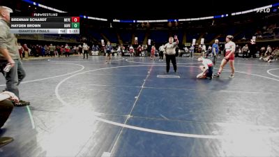 145 lbs Quarterfinal - Brennan Schardt, Meyersdale vs Hayden Brown, Boyertown