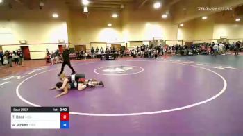 132 lbs Round Of 16 - Terra Booe, Michigan vs Alice Rickett, Empire Wrestling Club