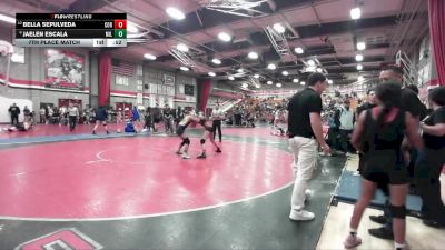 105 lbs 7th Place Match - Jaelen Escala, Millikan vs Bella Sepulveda, Corona