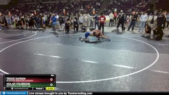 100 lbs Quarterfinal - Nolan Halbrook, Betterman Elite Wrestling vs Trace Safken, Black Fox Wrestling Academy