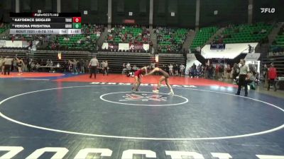 6-7A 114 Quarterfinal - Kaydence Seigler, Thompson HS vs Verona Prishtina, Grissom HS