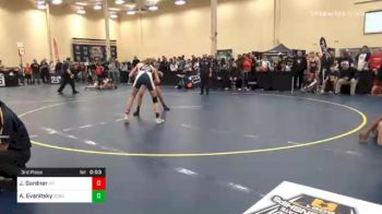 140 lbs 3rd Place - Joseph Gardner, Mt. Pleasant vs Anthony Evanitsky, Scranton