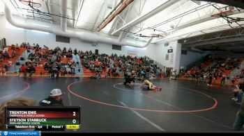 98 lbs Semifinal - Trenton Enis, Thermopolis Middle School vs Stetson Starbuck, Worland Middle School